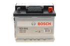 Акумулятор BOSCH 0092S30010 Opel CORSA, Astra, Zafira, Vectra, Kadett, Ascona, Omega; Renault Twingo, Clio; Seat Ibiza; Audi 80, 100; Ford KA, Fiesta, Mondeo 3361083E20000, 000915105AA, 19001888