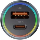 Автомобільний Зарядний Пристрій Proove Double Energy Plus 53W (USB+Type-C) metal gray (ACDE53110004)