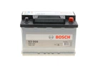 Акумулятор BOSCH 0092S30080 Audi A6; Renault Megane, Clio, Scenic, Grand Scenic, Trafic, Kangoo; Volkswagen Transporter, Passat, Jetta; BMW 3 Series; Seat Ibiza, Cordoba; Jaguar XJ; Porsche 911 30745775, 5K0915105G, 5K0915105F