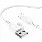 Кабель USB Borofone BX91 Type-C 3A 1м белый PVC для зарядки и синхронизации