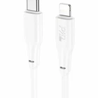 Кабель USB Type-C to Lightning 2м 20W для заряджання iPhone iPad білий Hoco X93 Force