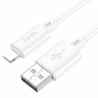 Кабель USB Lightning 2.4A 1м для заряджання та синхронізації Hoco X88 Gratified Білий
