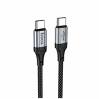 Кабель USB Type-C to Type-C 60W 1м 3A чорний Hoco X102 для заряджання ноутбуків та смартфонів