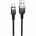Кабель USB Type-C 3A 2м чорний силікон Hoco X109 для швидкого заряджання та передачі даних