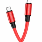 Кабель USB Type-C to Type-C 60Вт 1м Красный из алюминиевого сплава для зарядки и передачи данных Borofone BX82