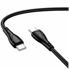 Кабель USB Type-C to Type-C 60W 1м для быстрой зарядки и передачи данных черный Borofone BX121