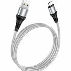 Кабель USB Hoco X50 Excellent Micro 1м 2.4А серый для зарядки и синхронизации устройств из пластика и металла