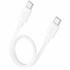 Кабель USB Type-C 60W 0.25м для швидкого заряджання та синхронізації білий Hoco X96 Hyper