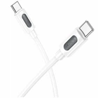 Кабель USB Type-C to Type-C 60W 1м силікон білий для швидкого заряджання та передачі даних Borofone BX114