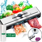Вакуумний пакувальник для продуктів AP-25P з функцією вакуумування контейнерів +10 пакетів в комплекті