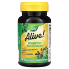 Мультивітаміни для діабетиків Nature's Way, Alive! "Diabetic Multivitamin" (60 таблеток)