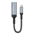 Переходник Hoco UA43A Type-C to HDTV 4K 30 Hz 20 см серый алюминий