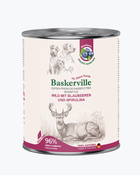 Влажный корм для собак Baskerville Sensitive Wild Mit Blaubeeren und Spirulina Оленина с черникой и спирулиной