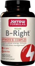 Комплекс вітамінів групи B Jarrow Formulas B-Right 100 вегетаріанських капсул (790011010067)