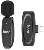Беспроводной петличный микрофон HOCO L15 iP Crystal (Lightning) / автономность 6 ч / шумоподавления b30