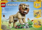 Конструктор LEGO Creator Дикие животные: величественный лев 839 деталей (31386)