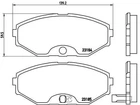 Комплект гальмівних колодок BREMBO P56045 Nissan Maxima; Infiniti J, Q 410600P693, D10603Y690, 4106064U90