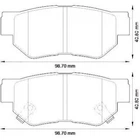 Гальмівні колодки, дискове гальмо (набір) 572557J JURID Jurid 572557J Hyundai Sonata, Tucson, Elantra, Santa Fe, Trajet, Matrix, Getz; KIA Sportage, Magentis; SsangYong Kyron, Rexton 4841321A10, 4841321B10, 484132B10
