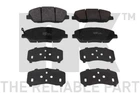 Гальмівні колодки NK 223427 SsangYong Actyon, Korando; Hyundai Santa Fe, Genesis 581012SA70, 581010WA00, 581012BA00