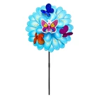 Детский ветрячок "Цветочек" Bambi V2457(Blue) диаметр цветка 22 см