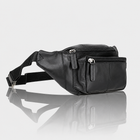 Сумка-бананка через плечо и на пояс Visconti 720 Bumbag Кожа Nappa Черная