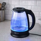 Электрочайник 1,8л 2400Вт стеклянный BITEK BT-3110 черный с LED подсветкой и защитой от перегрева