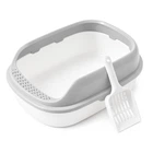 Туалет для кошек с лопаткой Taotaopets 226611 40*29*13,5 см Gray