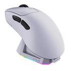 Бездротова ігрова миша RGB AJAZZ AJ179P PAW3395 з магнітною зарядною базою Біла