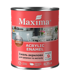 Емаль акрилова для дерева та металу, капучино шовковисто-матова ТМ "Maxima" -0,75 л