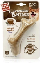 Іграшка для собак Ріг жувальний GiGwi Wooden Antler розмір S/M 13,5 см (01833)