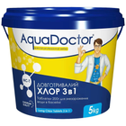 Таблетки для бассейна AquaDoctor MC‑T 5 кг — хлор 3‑в‑1 для очистки и ухода за водой