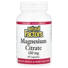 Магній цитрат Natural Factors (Magnesium Citrate) 150 мг 90 капсул (NFS-01652)