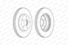 Гальмівні диски FERODO DDF2465C Mazda CX-3, 3 B45G33251A