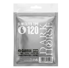 Фільтри для самокруток Dark Horse Slim вугільні