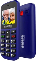 Мобільний телефон Sigma mobile Comfort 50 EASY TYPE-C Blue з великими кнопками, Type-C, синій, для літніх та простого користування