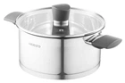 Каструля Ardesto Gemini Trento зі скляною кришкою нержавіюча сталь 3л 20см AR3630G сталевий (00107462)