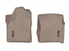 Коврики в салон Jeep Grand Cherokee 2011-2013, с бортом, передние, крючки, бежевые, Weathertech 457651