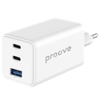 Сетевое зарядное устройство Proove Pocket GaN 65W USB/2хType-C белый (WCPG65121202)