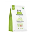Корм для собак середніх порід Brit Care Dog Sustainable Adult Medium Breed з куркою та комахами