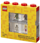 Витрина LEGO для 8 минифигурок Красная (40650001) (5711938023577)