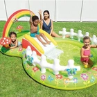 Ігровий басейн Intex 57154 "Мій сад", 450 л, з гіркою та фонтаном