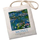 Екошопер Bookopt MONET - Водяні лілії. Бежевий (ВК4063)