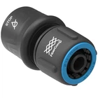 Конектор для шланга Fiskars FiberComp™ STOP 1/2”-5/8” (13-15 мм) з автостопом (1054789)