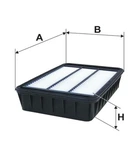 Повітряний фільтр WIX FILTERS WA9623 Citroen C4; Mitsubishi Lancer, Outlander, ASX 1444RT, 1444RU, 1444XE