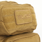 Рюкзак тактический штурмовой Mil-tec 20 л койот с velcro-панелью (14002005) - изображение 3