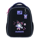 Рюкзак школьный каркасный ортопедический для первоклассника Kite Education Kuromi, для девочек, черный (HK26-555S-3)