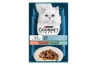 Влажный корм Purina Gourmet Perle Duo с лососем и сайдой мини филе в подливке 85 г