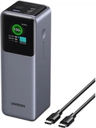 Зовнішній акумулятор повербанк UGREEN Nexode Smart Display 25000mAh 200W Grey (PB722)