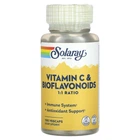 Вітамін C c біофлавоноїдами Solaray (Vitamin C + Bioflavonoids) 1000 мг 100 капсул