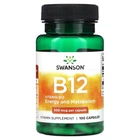 Ціанокобаламін B-12 Swanson (Vitamin B-12 Cyanocobalamin) 500 мкг 100 капсул